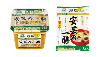 Bimi Smile 安芸の一膳減塩米みそ（500g）・安芸の一膳即席減塩みそ汁（3パック）