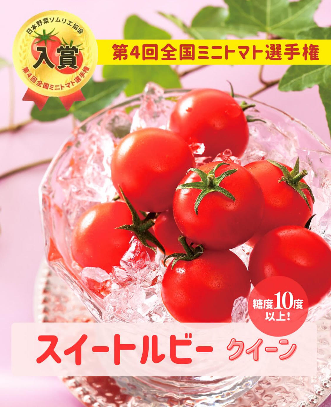 第4回全国ミニトマト選手権で「BimiSmileスイートルビー