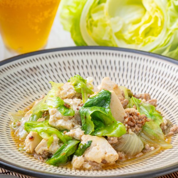 レタスたっぷり麻婆豆腐