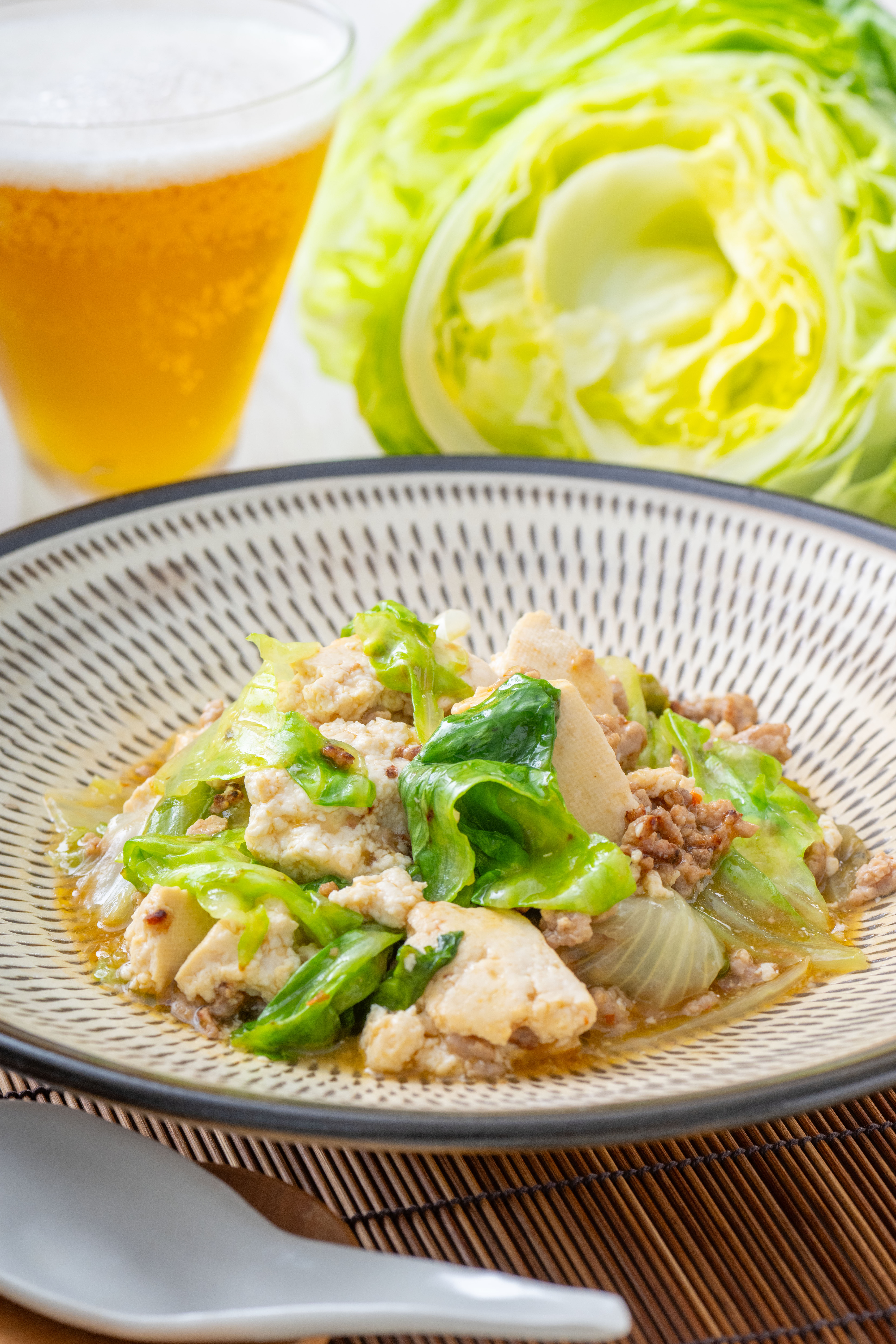レタスたっぷり麻婆豆腐