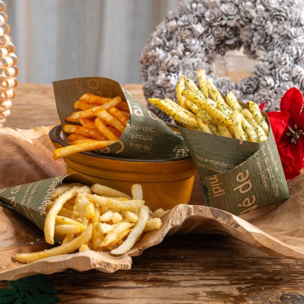 クリスマスカラーのポテトシューストリング