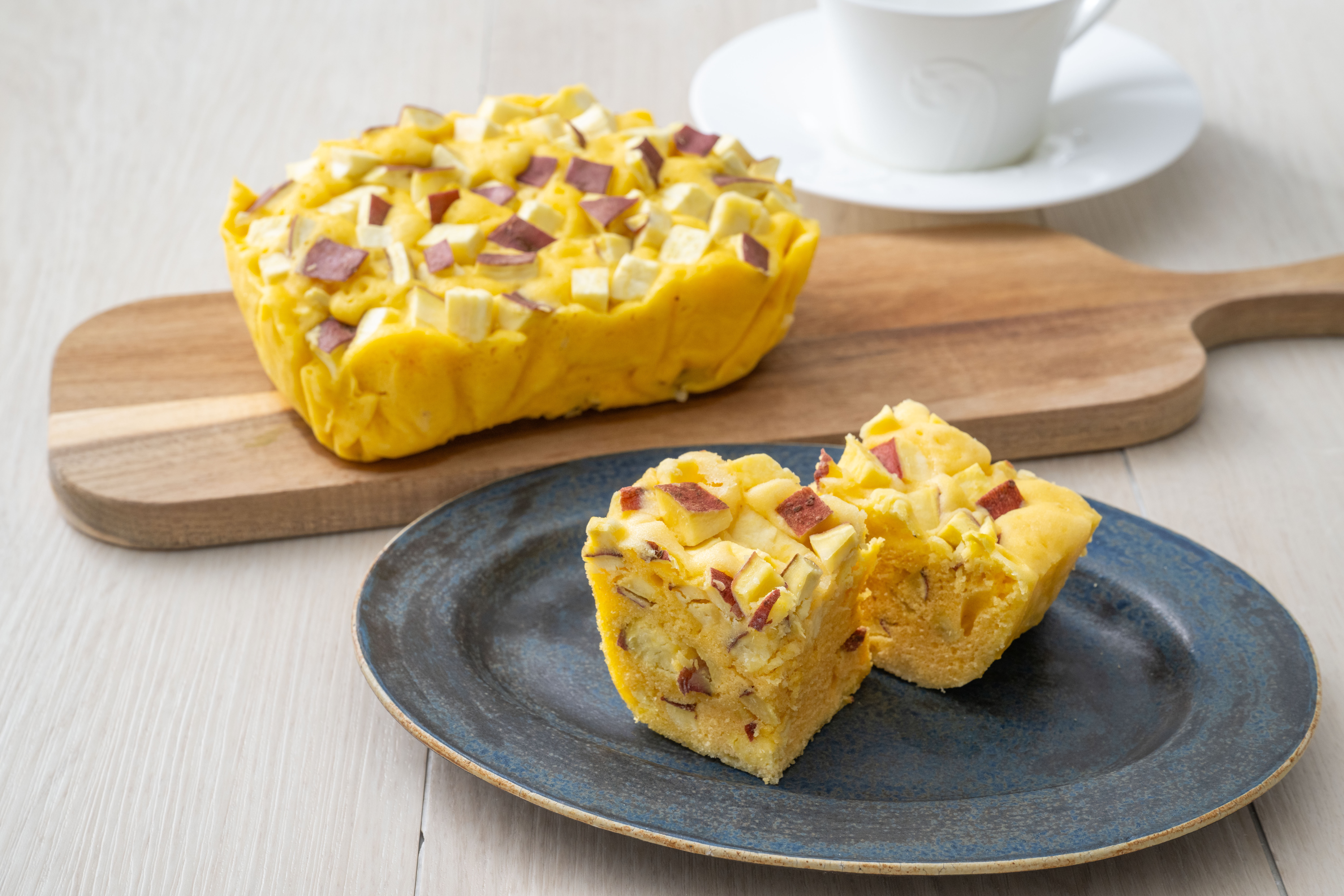 免疫力アップ　さつまいもの卵蒸しケーキ