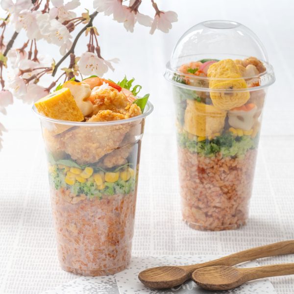 お花見パフェ型弁当チキンtoライス