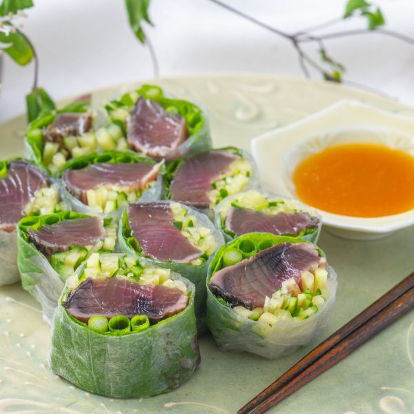 かつおのたたきde生春巻き