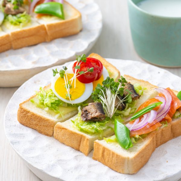 栄養満点オープンサンド