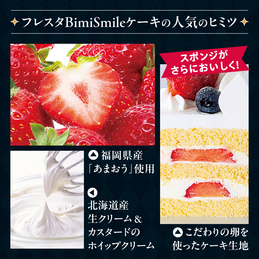 彩りいちごとベリーのケーキ(2枚目)